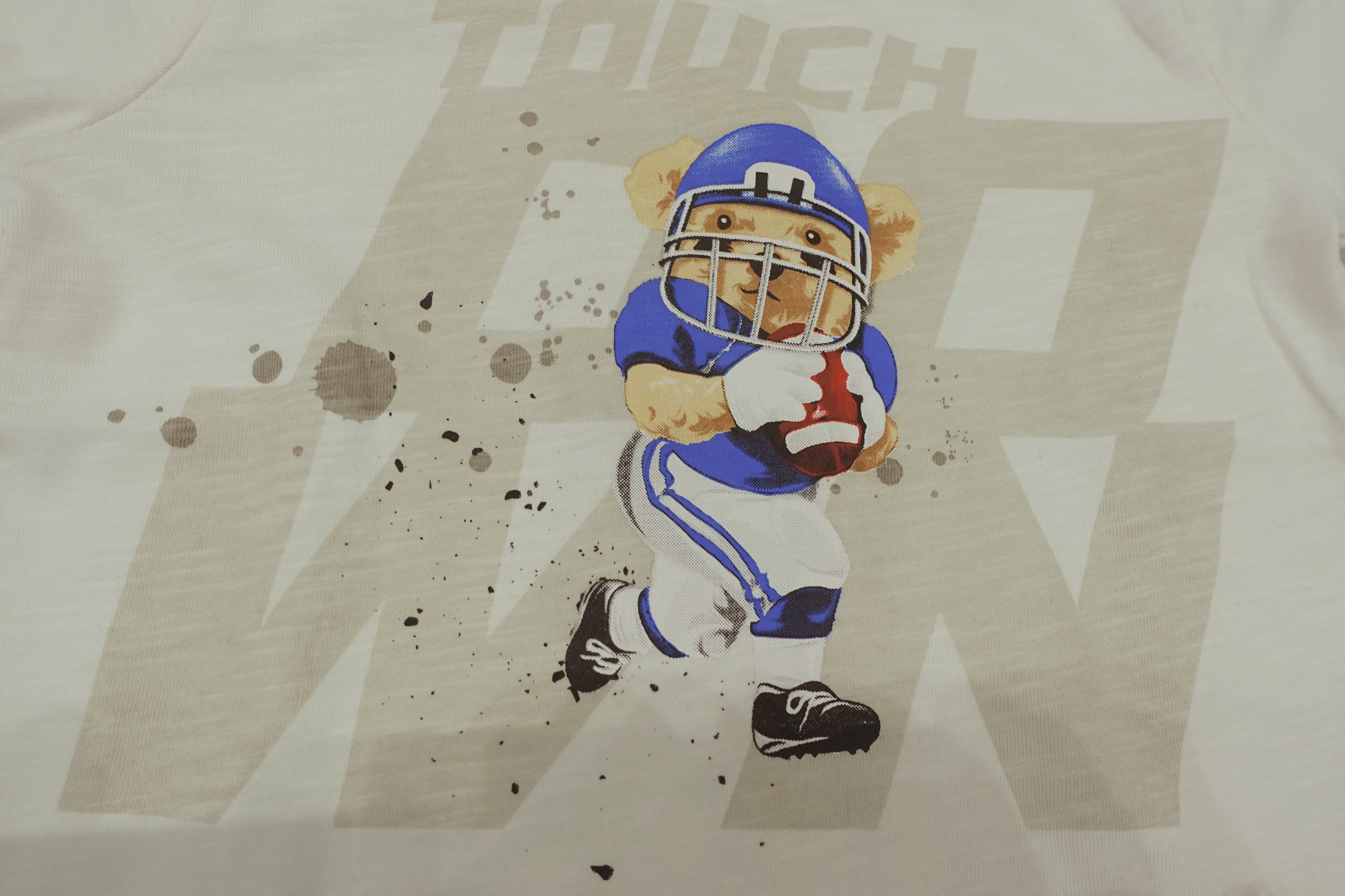 T-shirt neonato orsetto football - BY2450