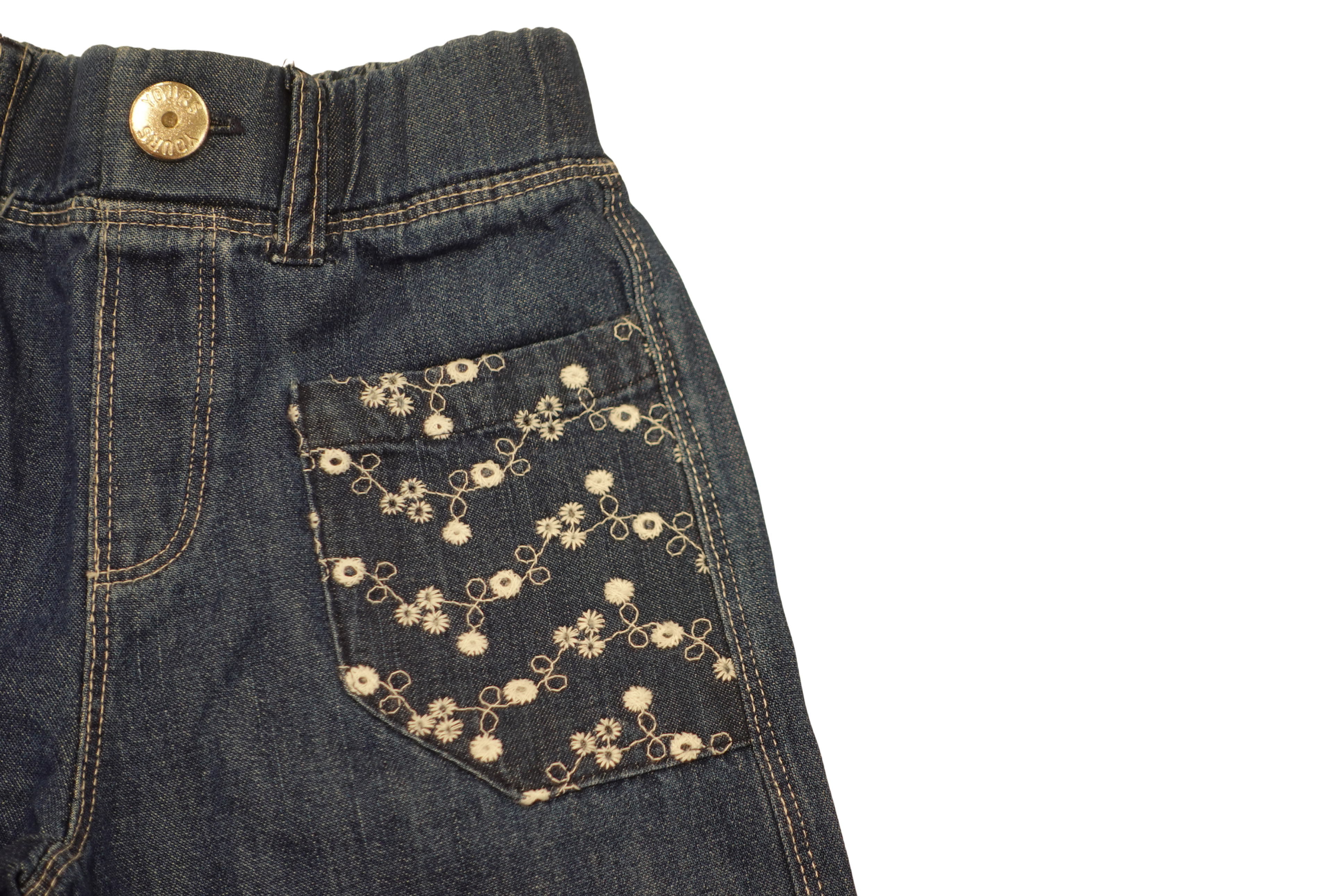 Pantalone neonata denim - BY2539