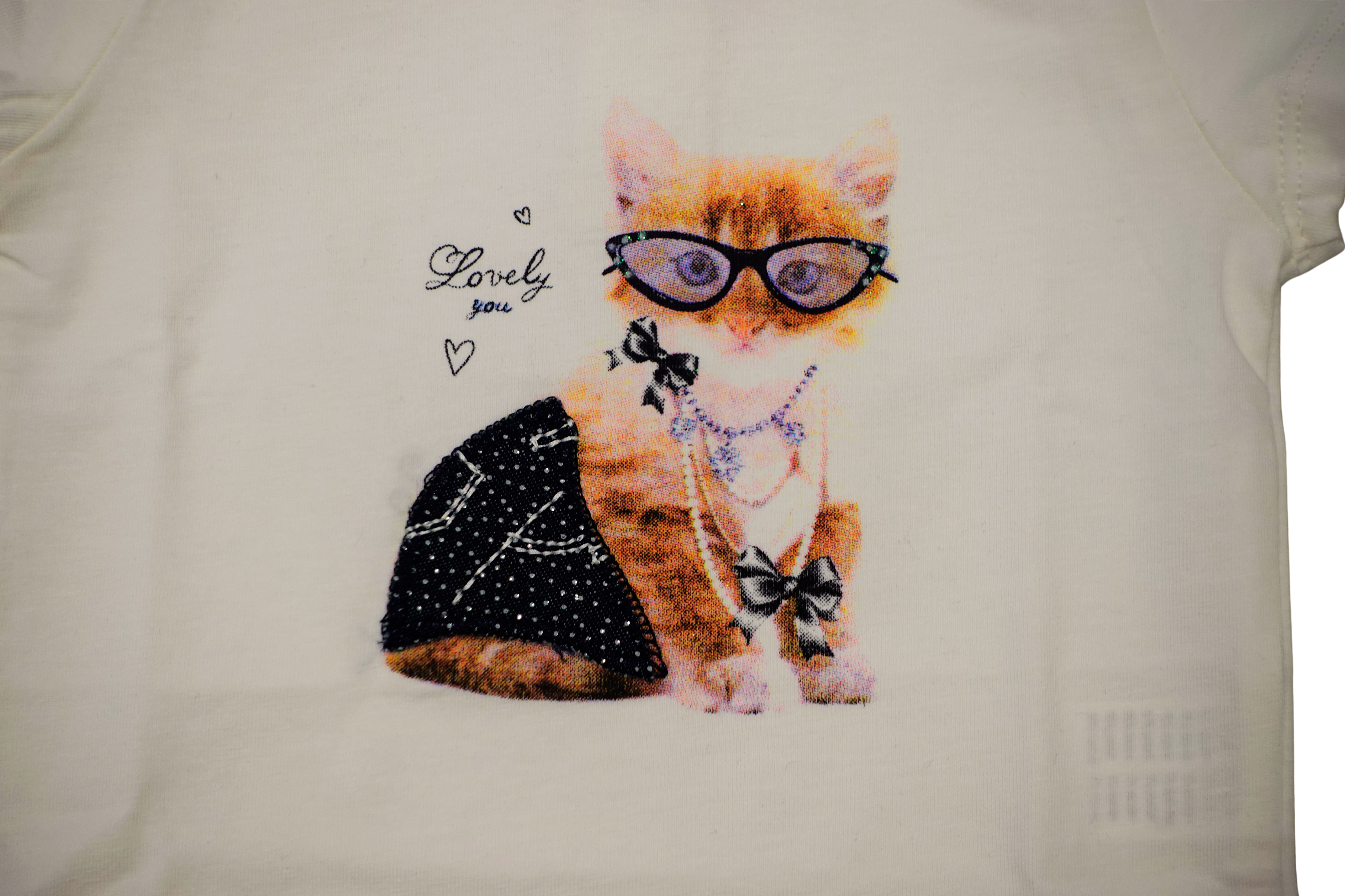 T-shirt neonata gattino - BY2549