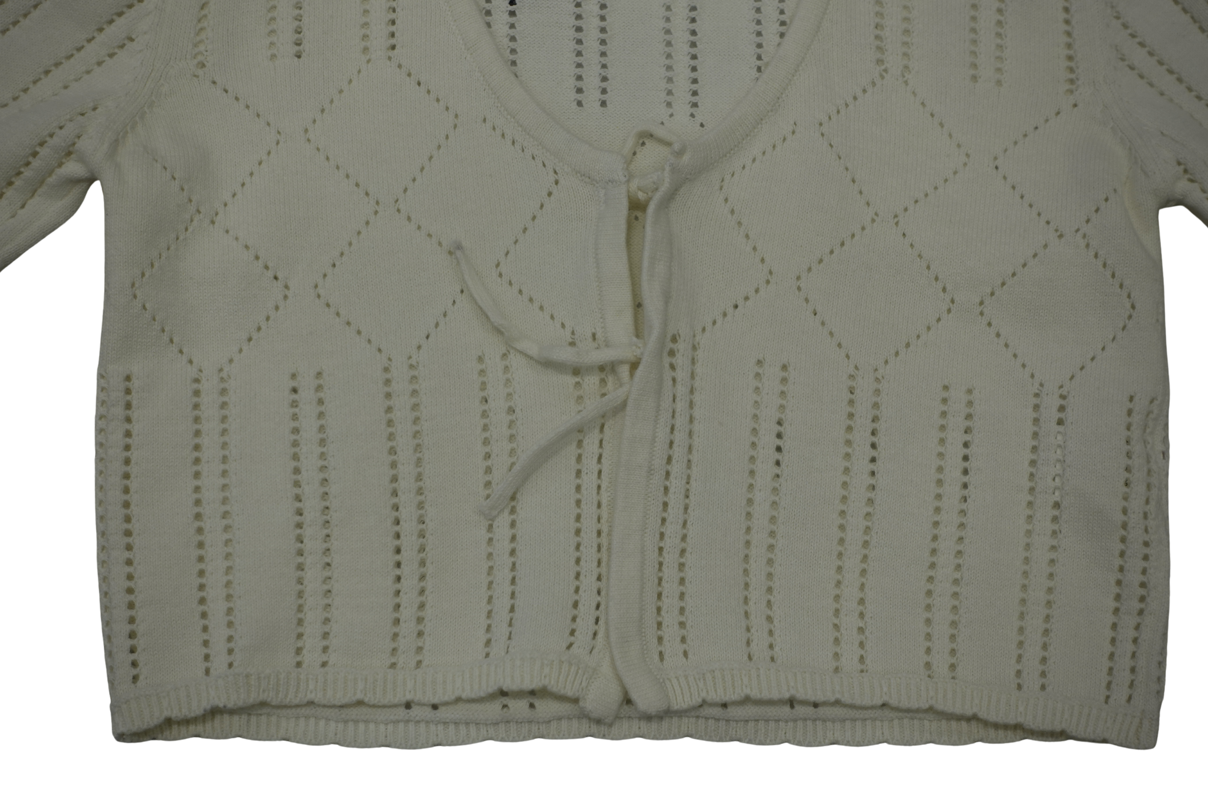 Cardigan bianco in tricot girl - by3265
