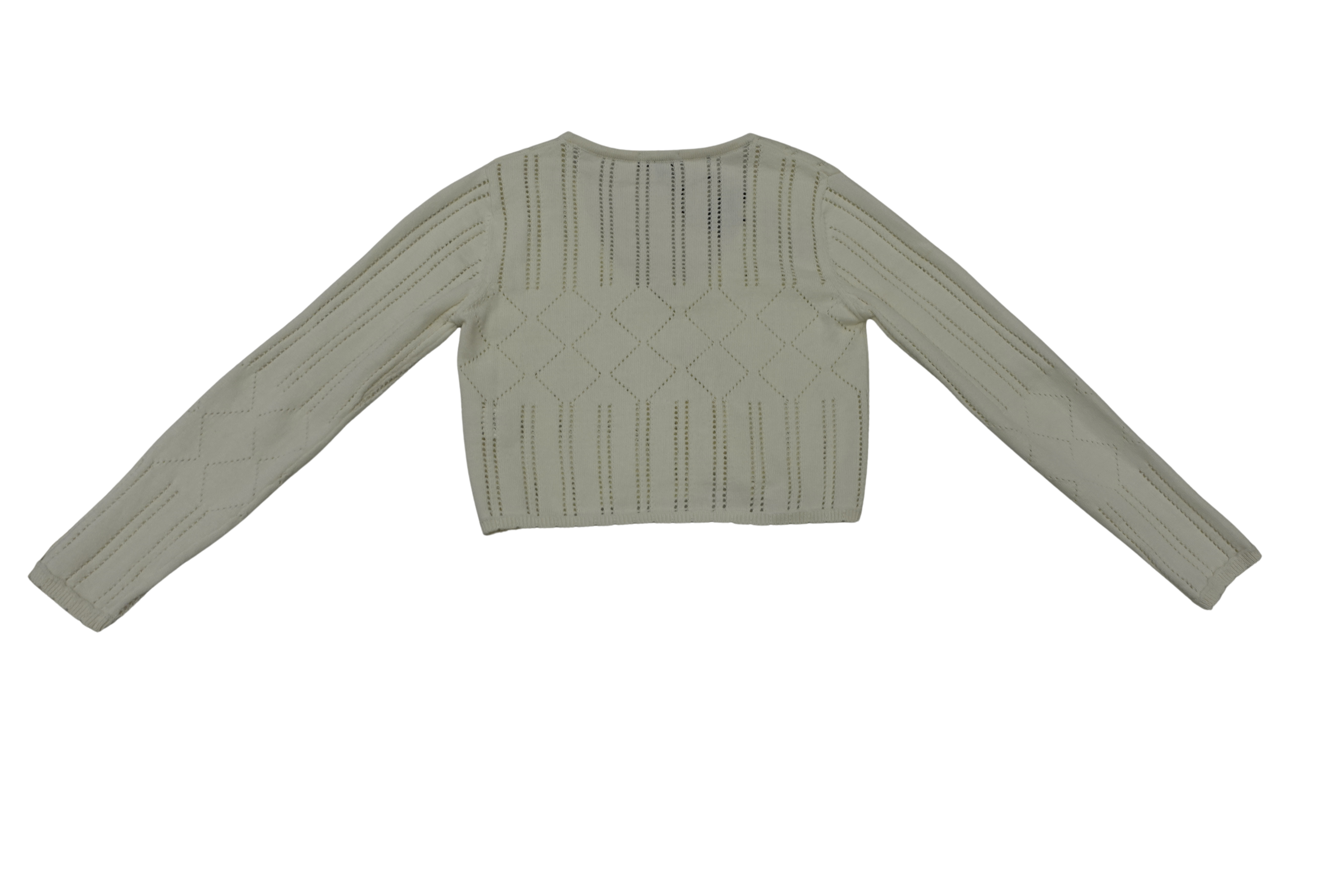 Cardigan bianco in tricot girl - by3265