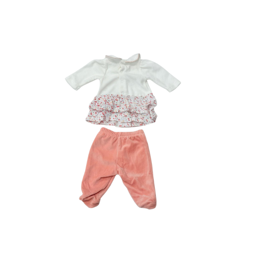 Tutina 2 pz culla neonato femm - BY4316