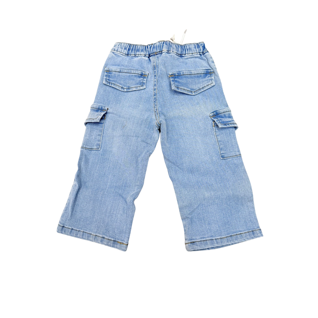 Yours -  Pantalone neonata denim BY-4974