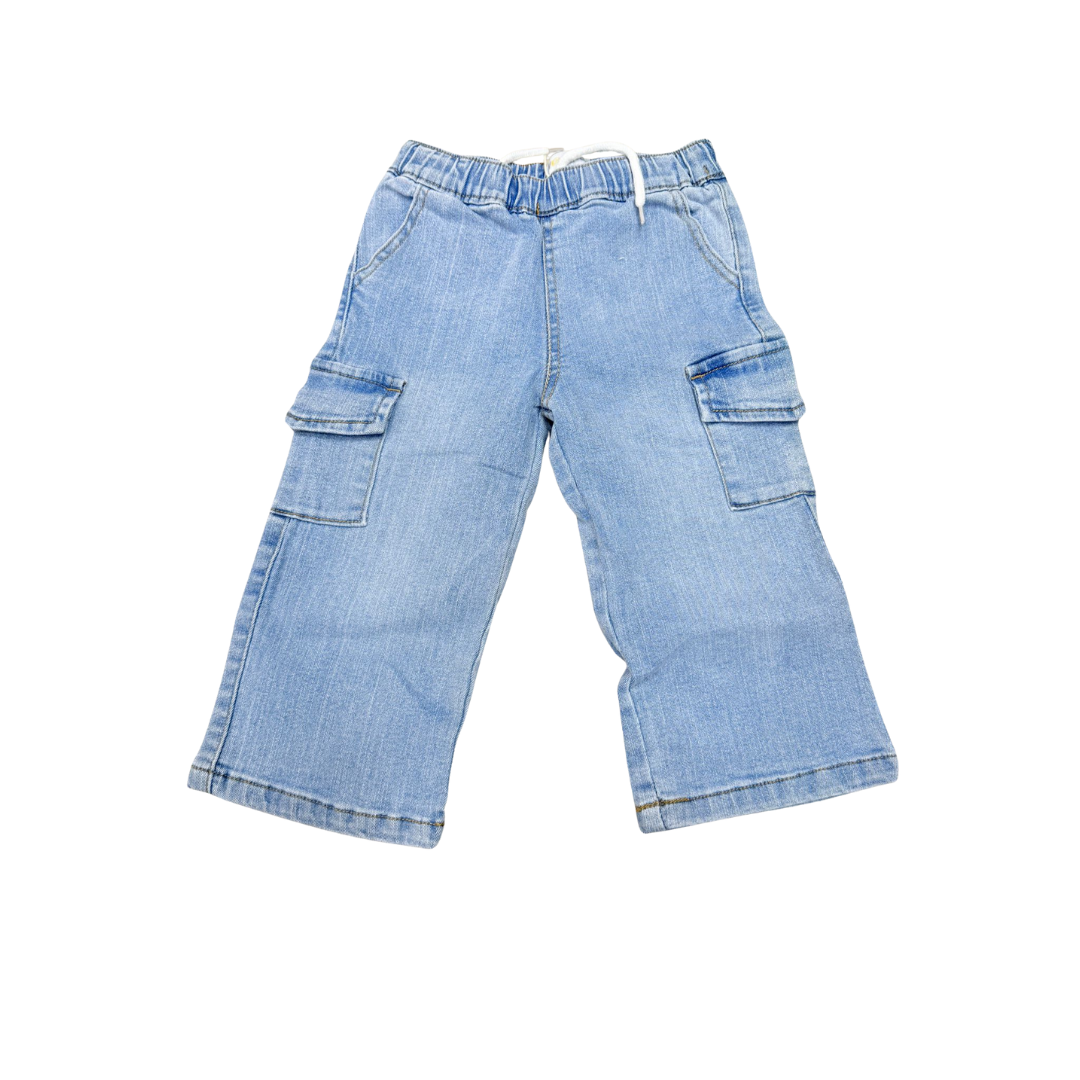 Yours -  Pantalone neonata denim BY-4974